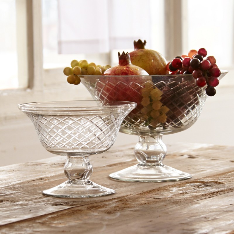 MI CASA Obstschale aus Glas Durchmesser 25 cm